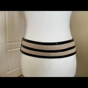 White House / Black  Market leather wide belt